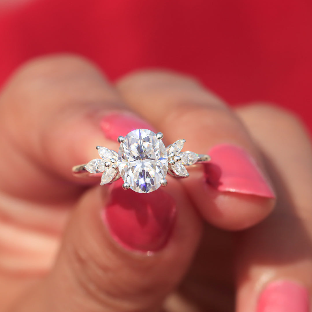 Fascinating Floral Design Diamond Ring - Alapatt Diamonds